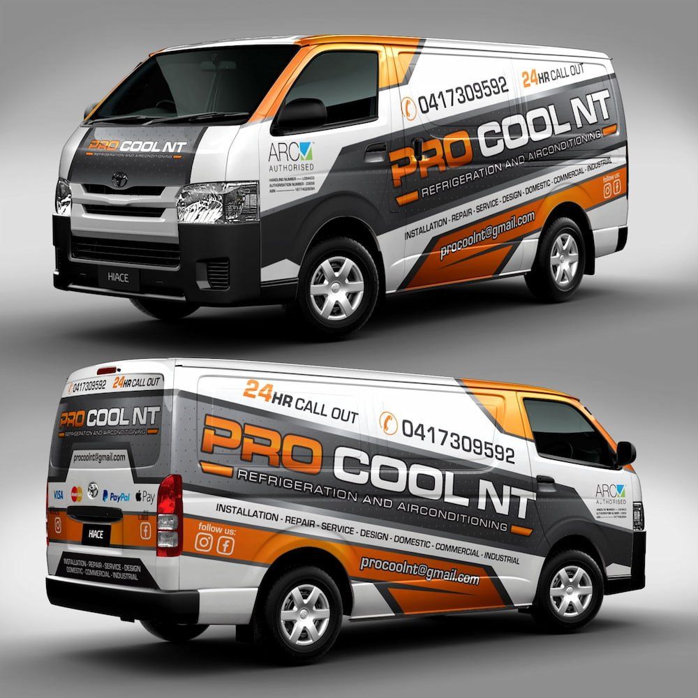 Pro Cool Nt's Authorised Branded Air-conditioning Van — PRO COOL NT In Port Hedland, WA