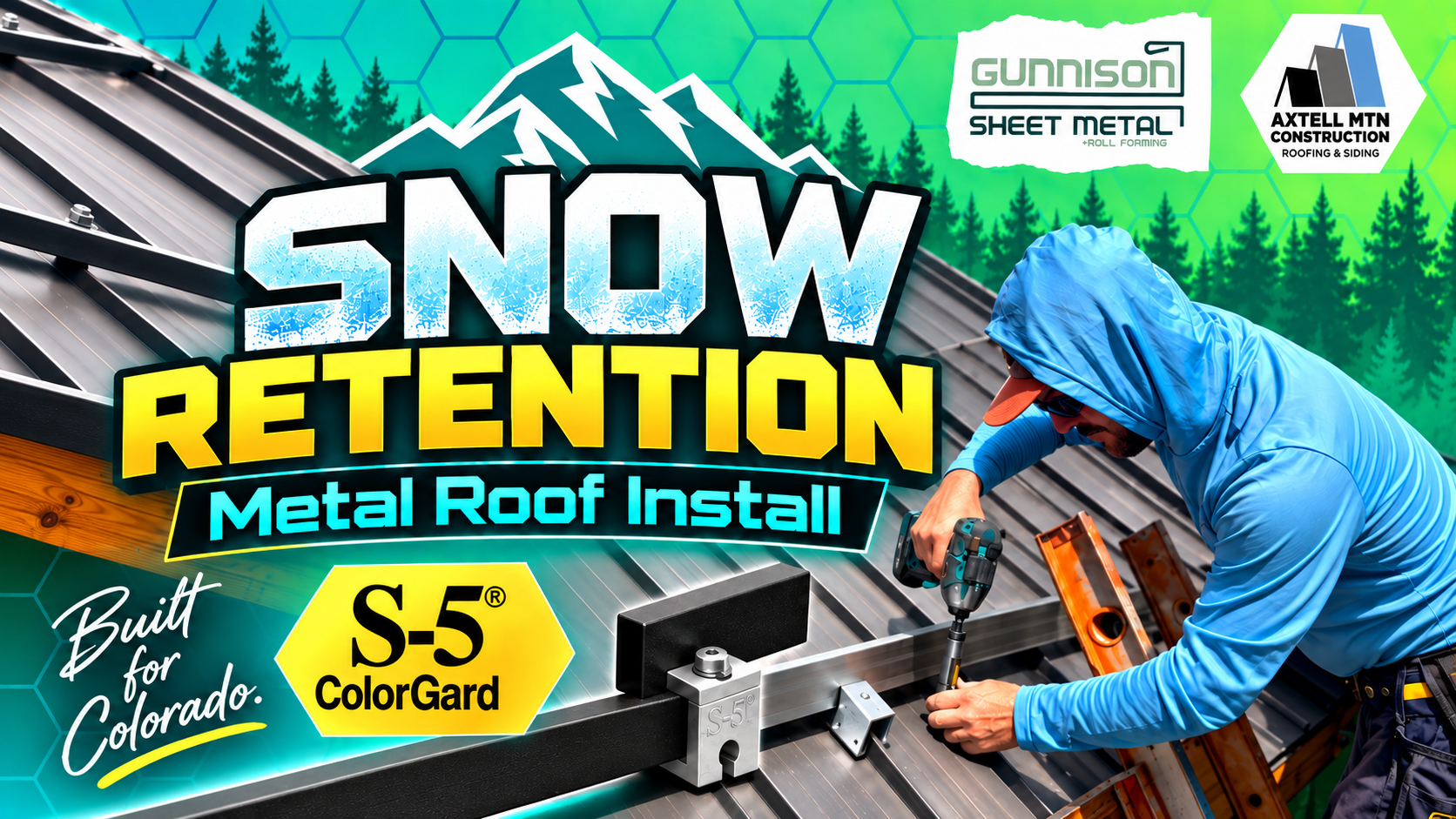 How to Install S-5! ColorGard Snow Retention on a Metal Roof