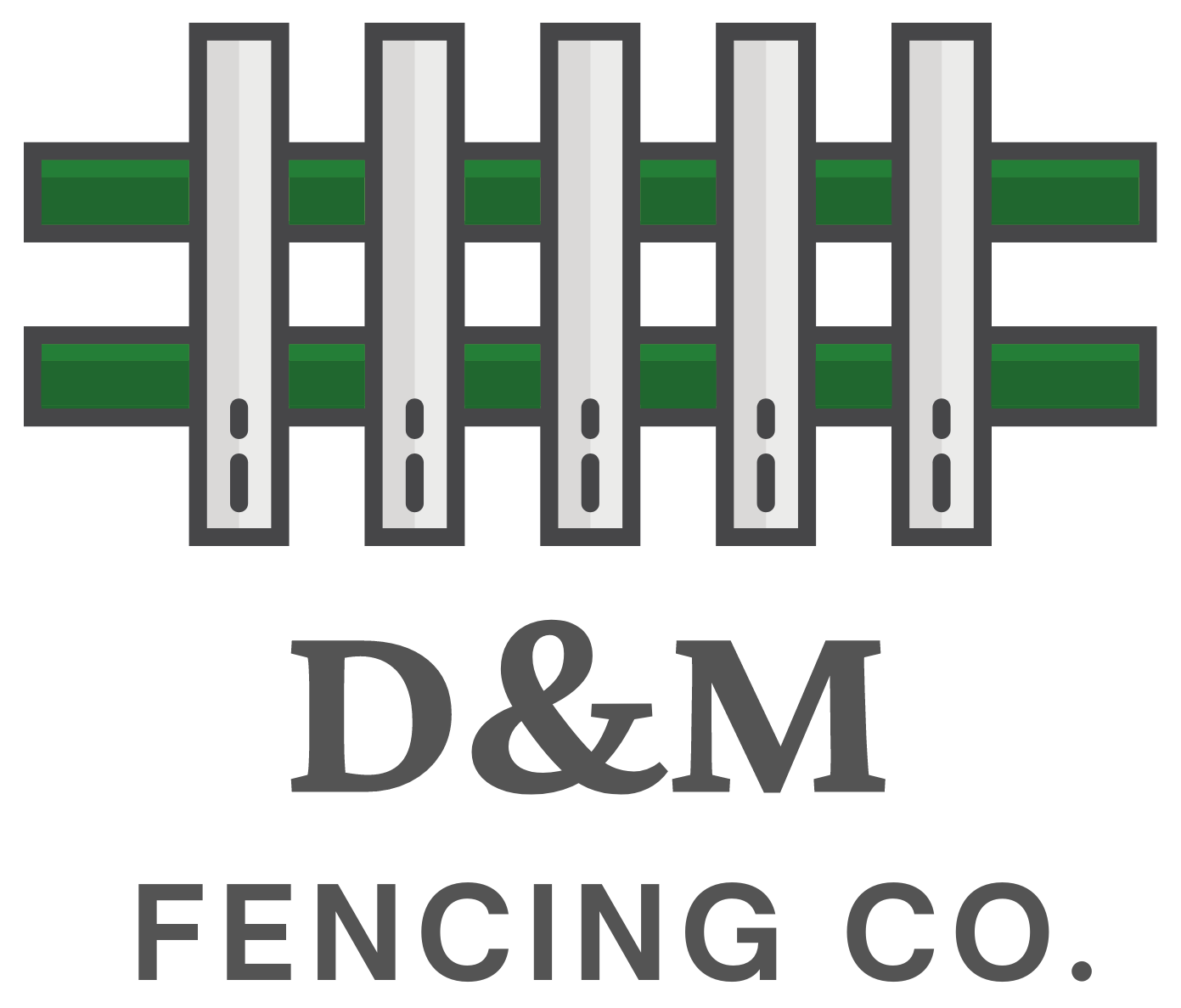 d&m fence co. logo