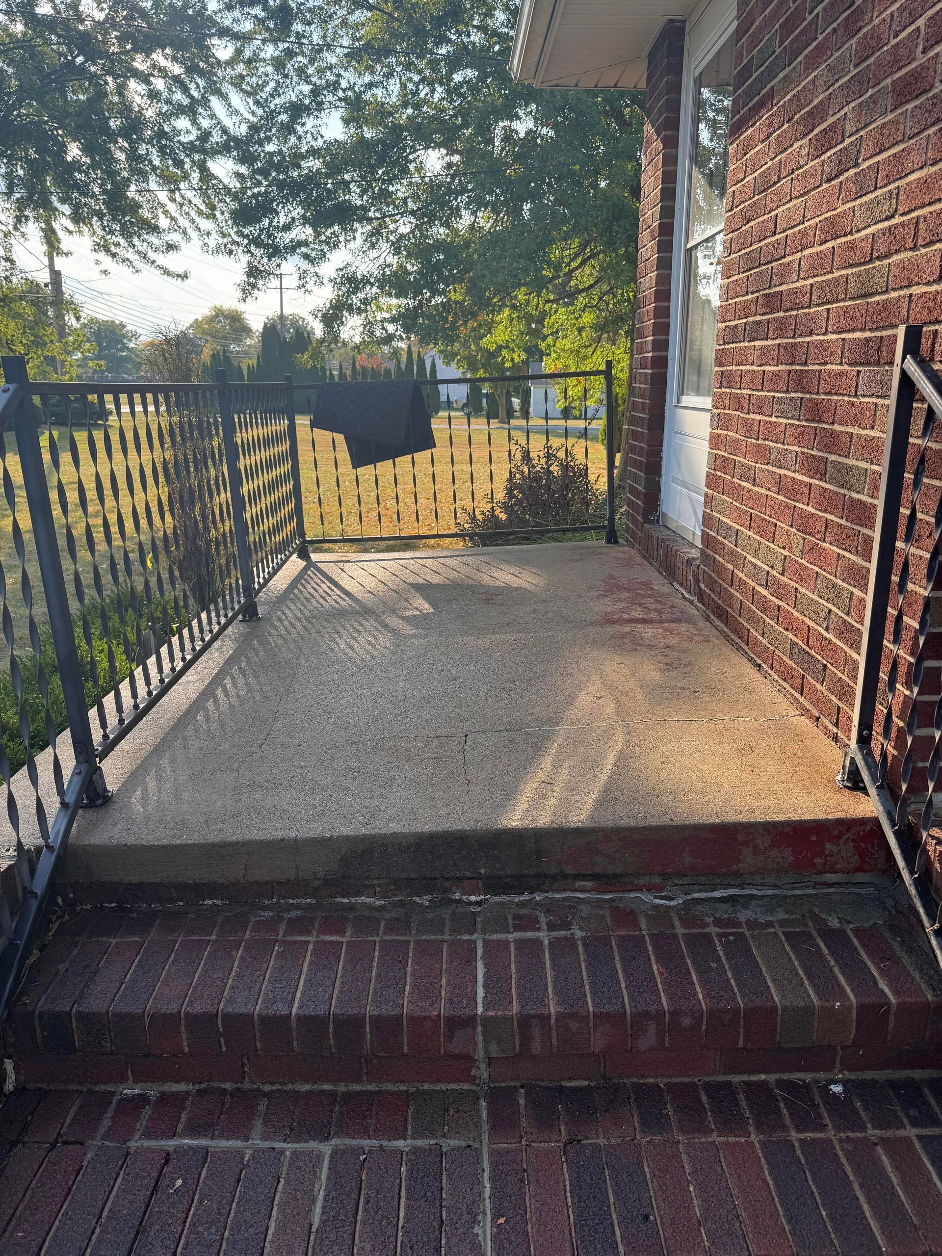 Concrete Porch Power Washing
