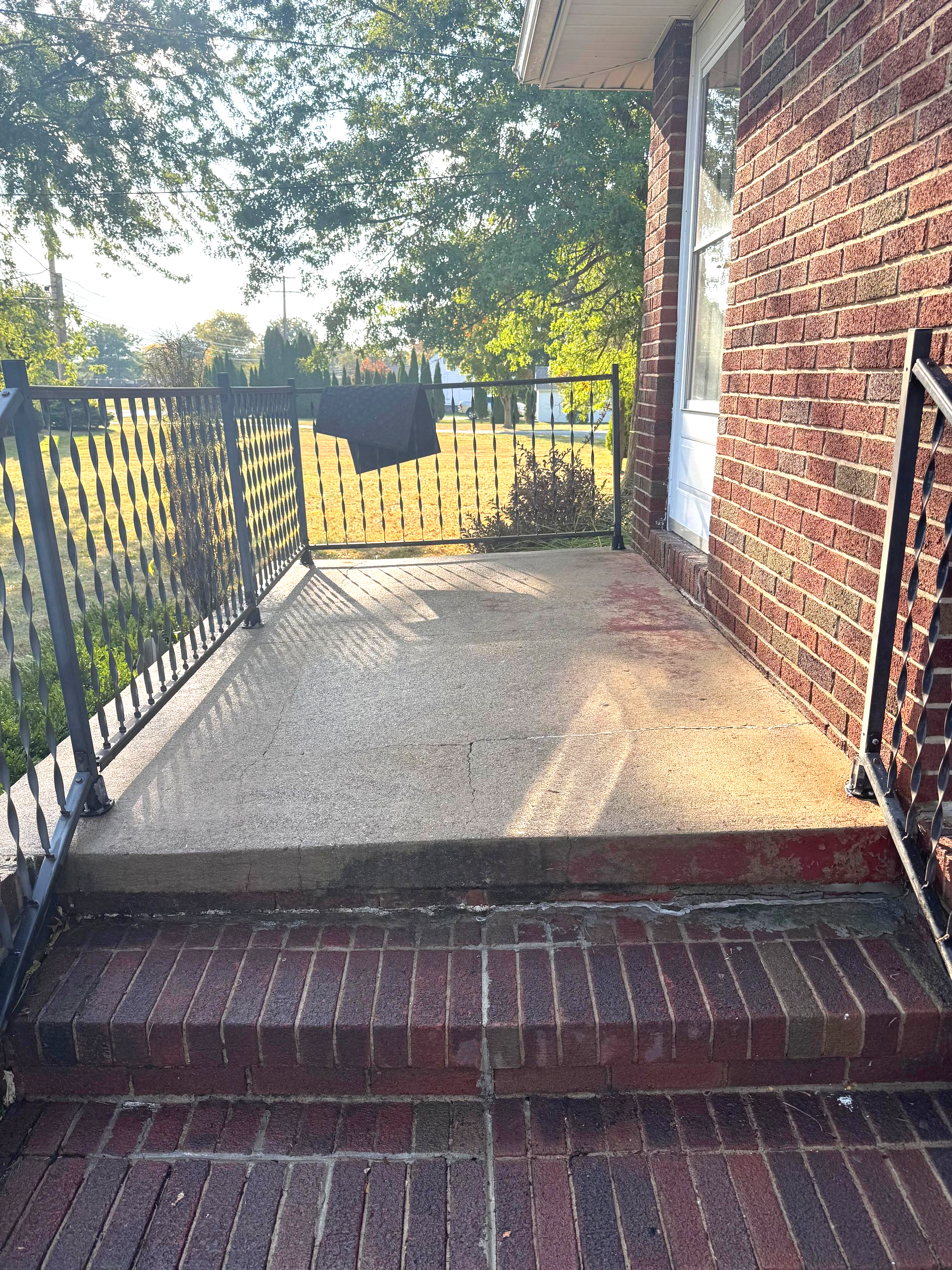 power wasing porches concrete