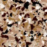 A close up of a brown , white and black marble texture.
