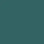 Solid teal-green background.