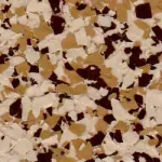 A close up of a brown and white marble texture.