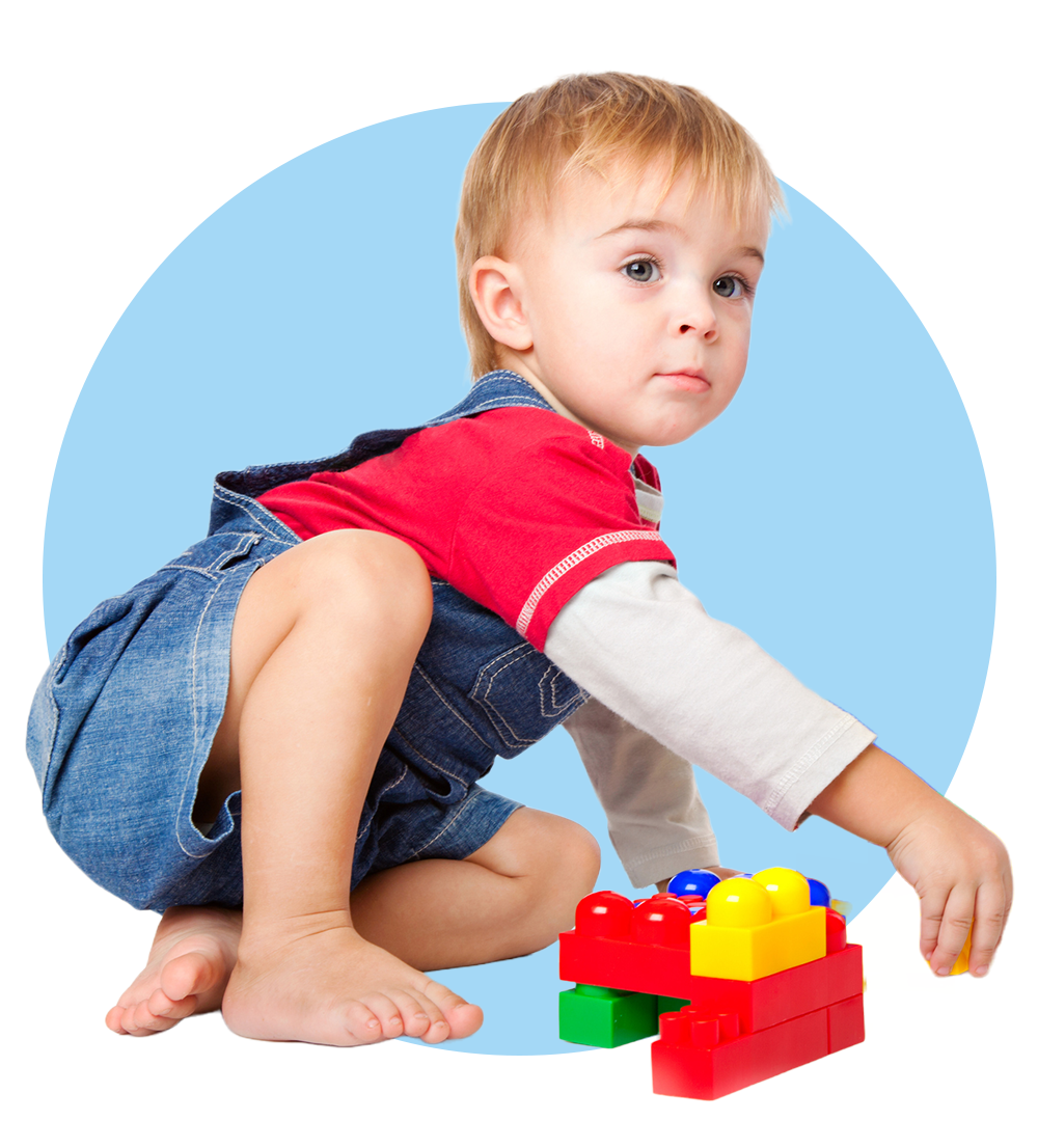 Little Boy Playing With Plastic Blocks — Columbia, IL — Columbia Kinder College Little Boy Playing With Plastic Blocks — Columbia, IL — Columbia Kinder College