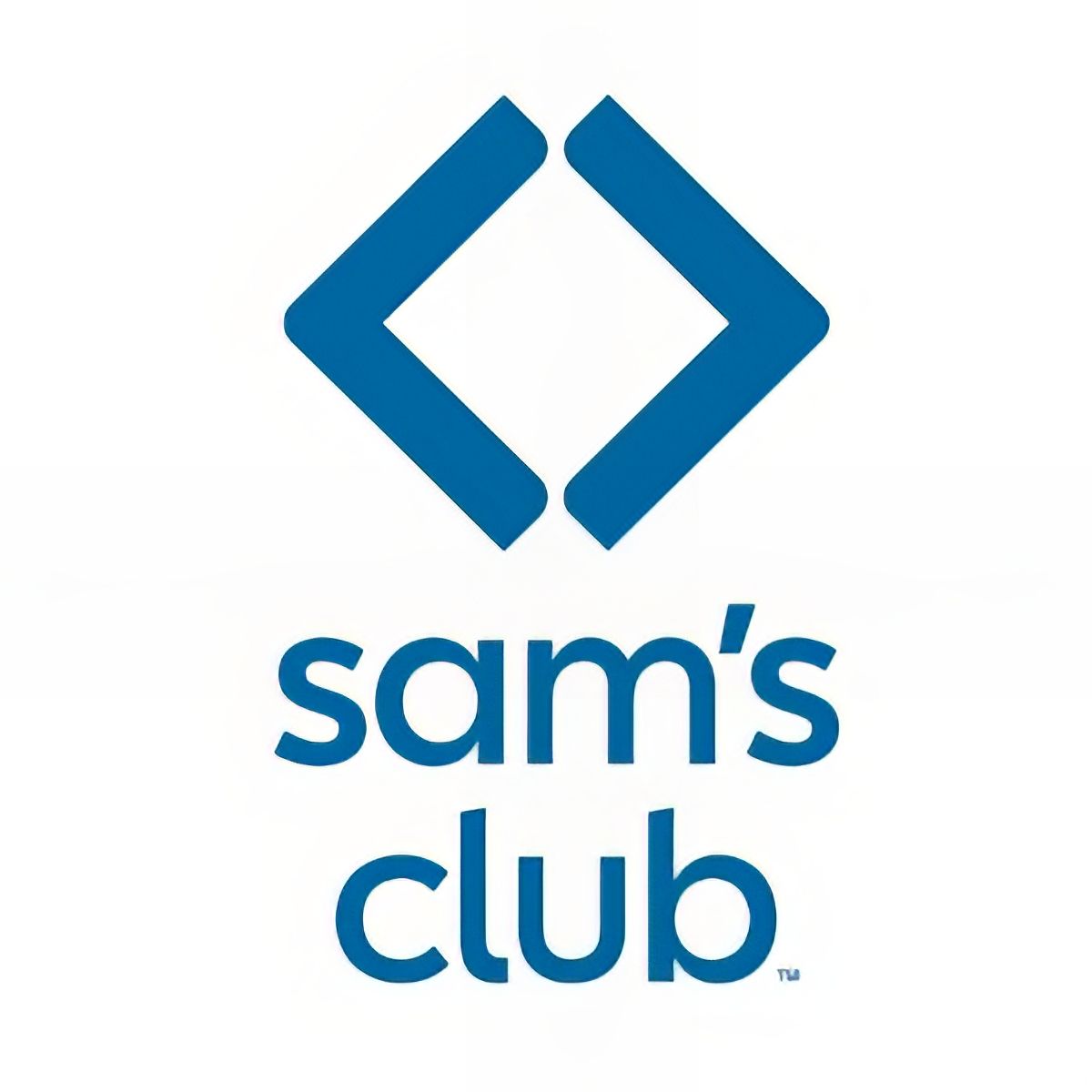 Sam's Club logo: blue diamond shape above blue text 