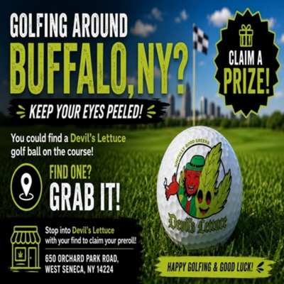 Devil's lettuce golf ball