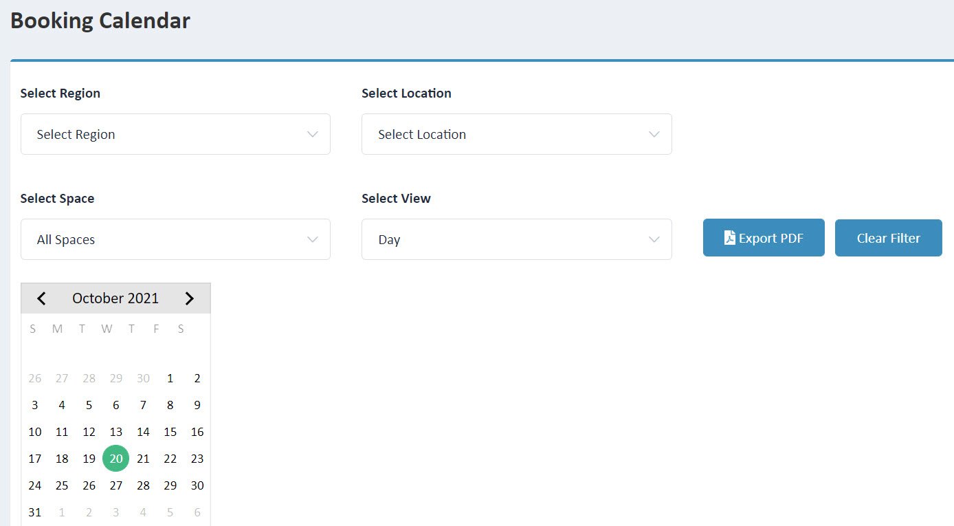 How to use Calendar view to manage room bookings