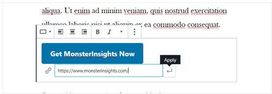 Adding a URL to a website button