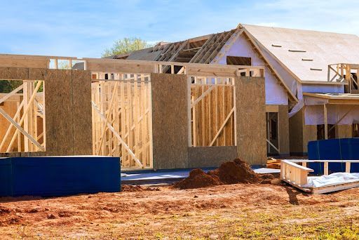 Residential construction project in progress