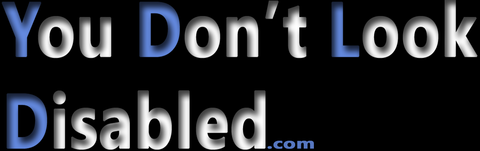 The words You Don't Look Disabled.com. 
