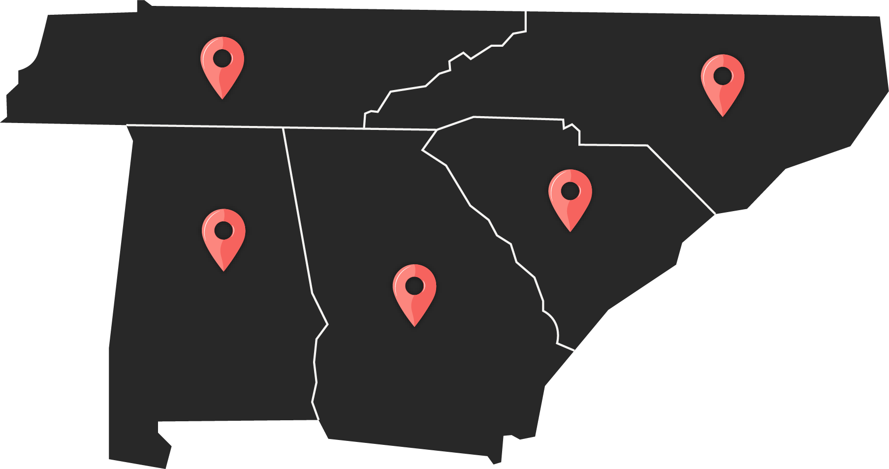 Spark Weddings Service Areas