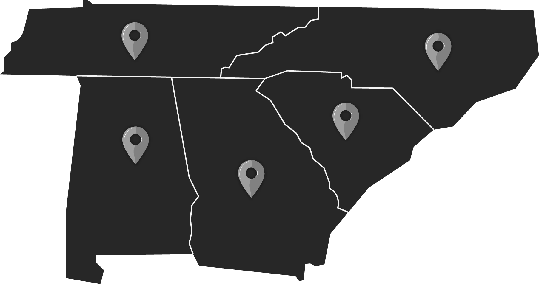 Spark Weddings Service Areas