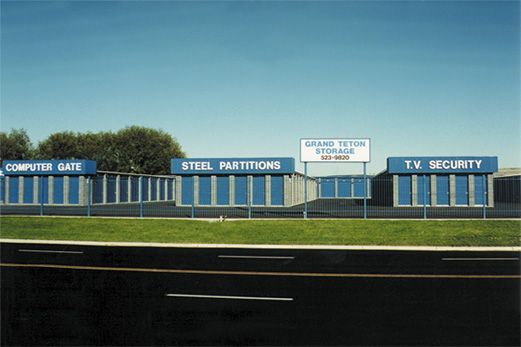 A building that says steel partitions on it