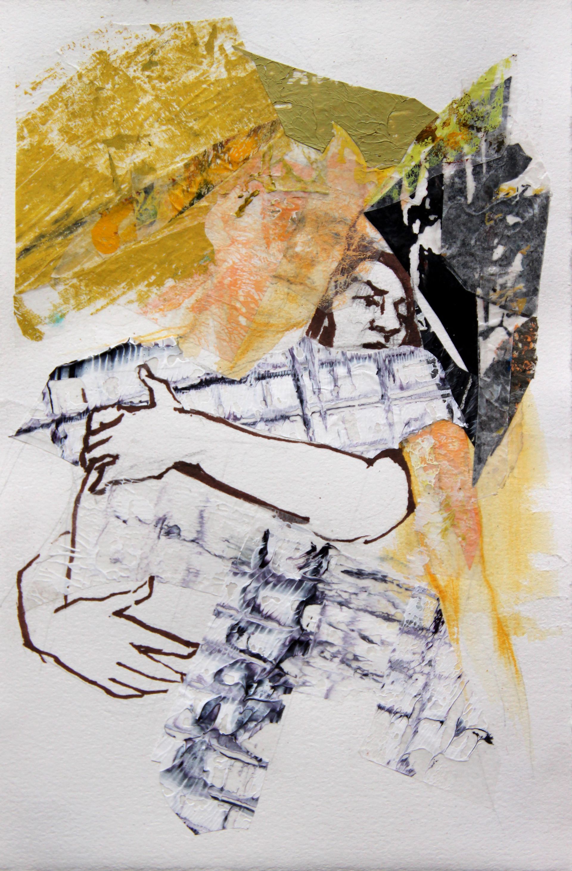 Chimera. 2020 Mixed media collage on paper, 15