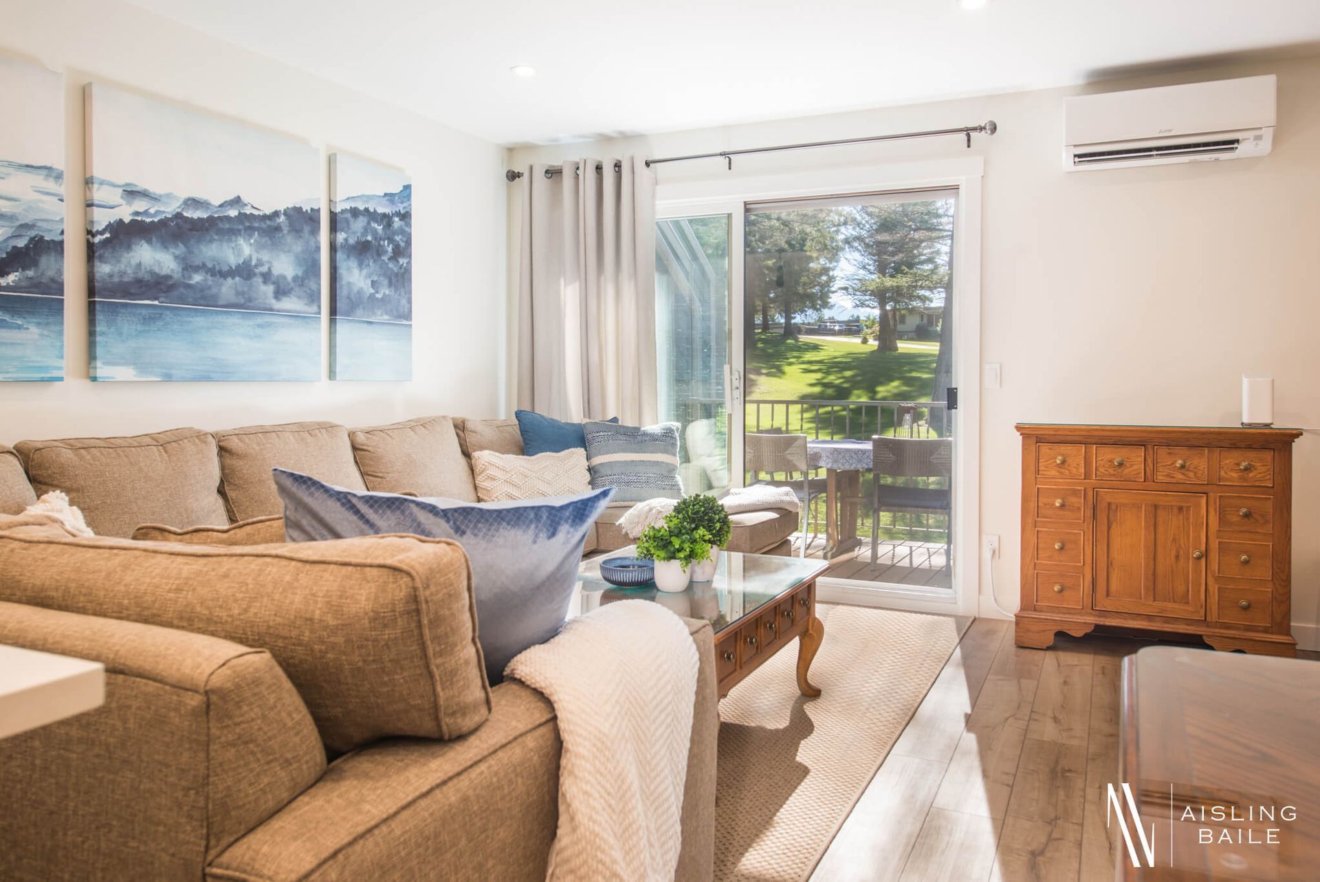 Living room of Cherished Memories, an Invermere Windermere BC Vacation Rental hosted by Aisling Baile Property Management.