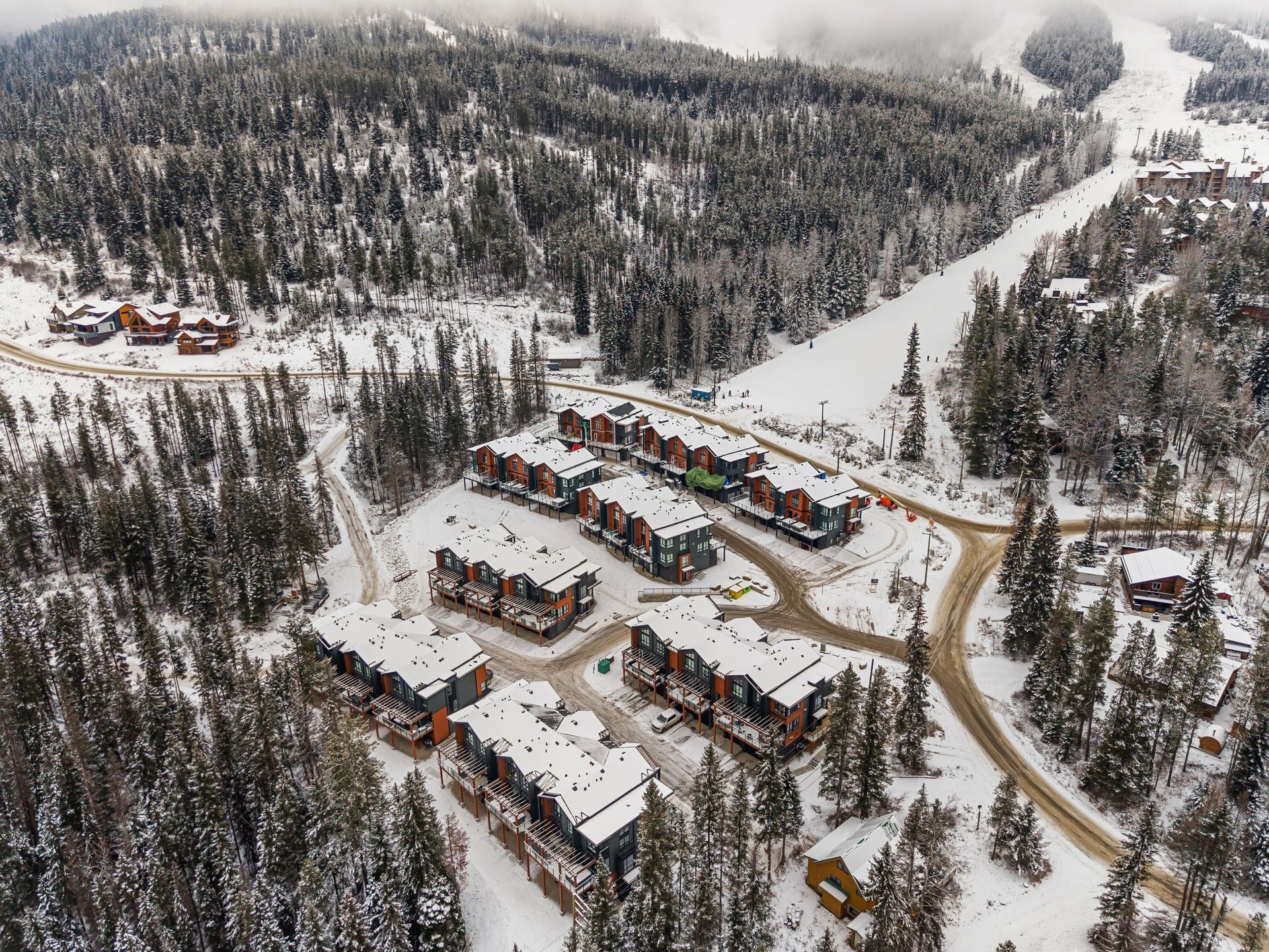 Nordix Townhomes are located slope-side of Panorama Mountain Resort's Silver Platter.