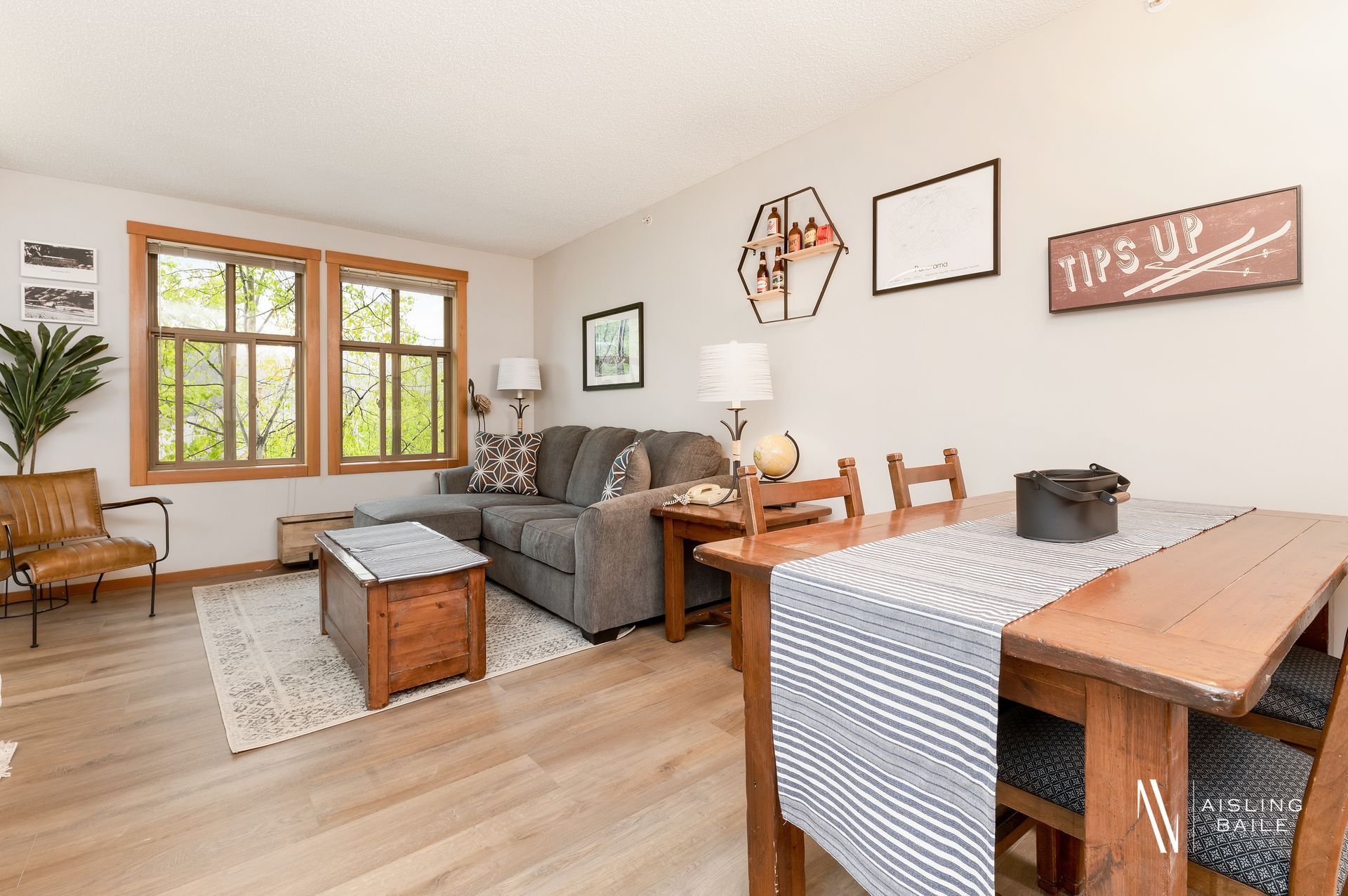 Living room of the Upper Tip, a Panorama BC Vacation Rental hosted by Aisling Baile Property Management.