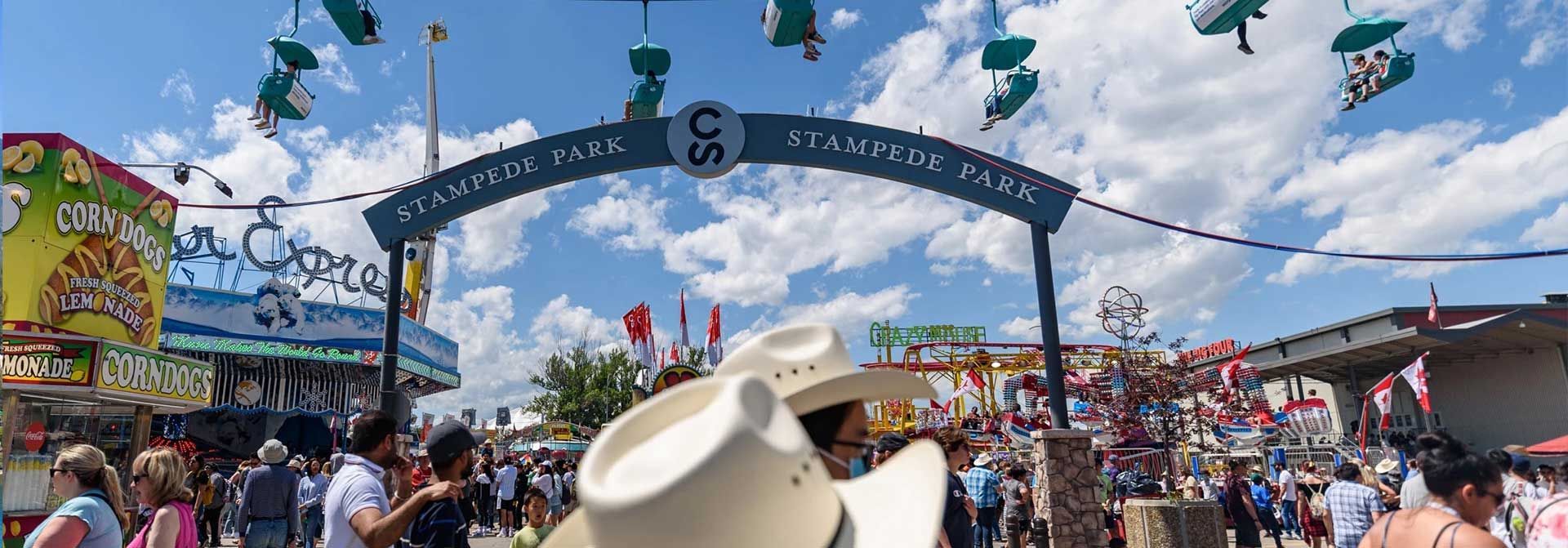 Enjoying the Calgary Stampede Midway.