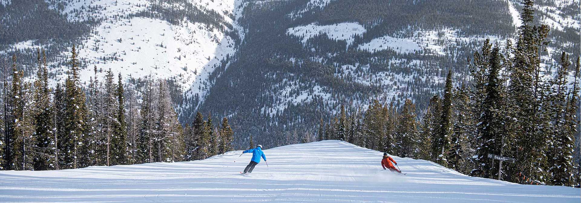 Skiing at Panorama Mountain Resort.