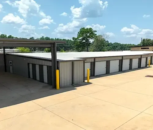 Drive-up storage units at the Grande Boulevard facility in Tyler