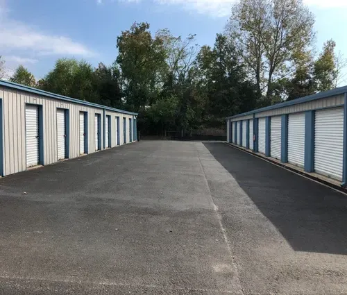 Drive-up storage units at Storology on Highway 110 in Tyler, Texas