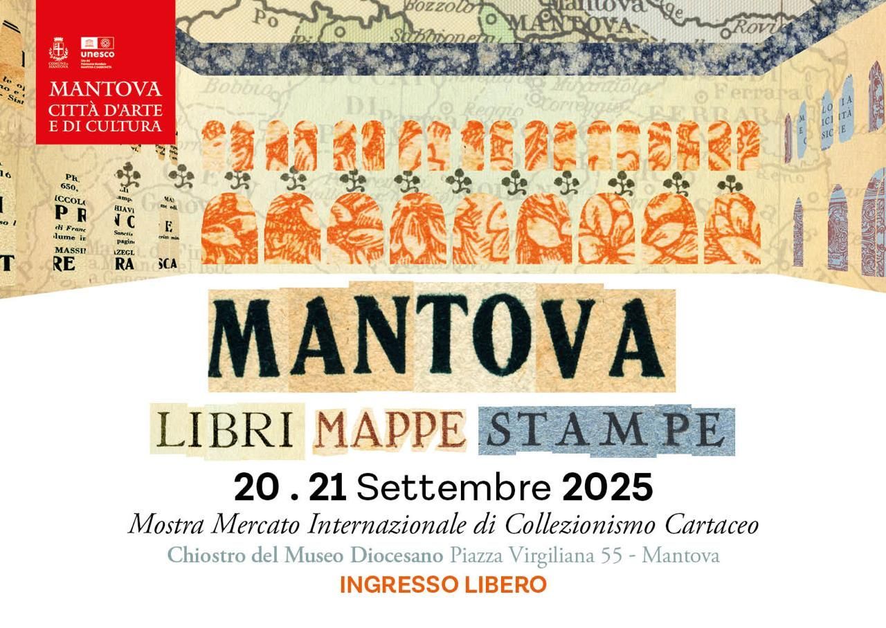 invito alla mostra del libro antico  Mantova 20/21 settembre 2025
