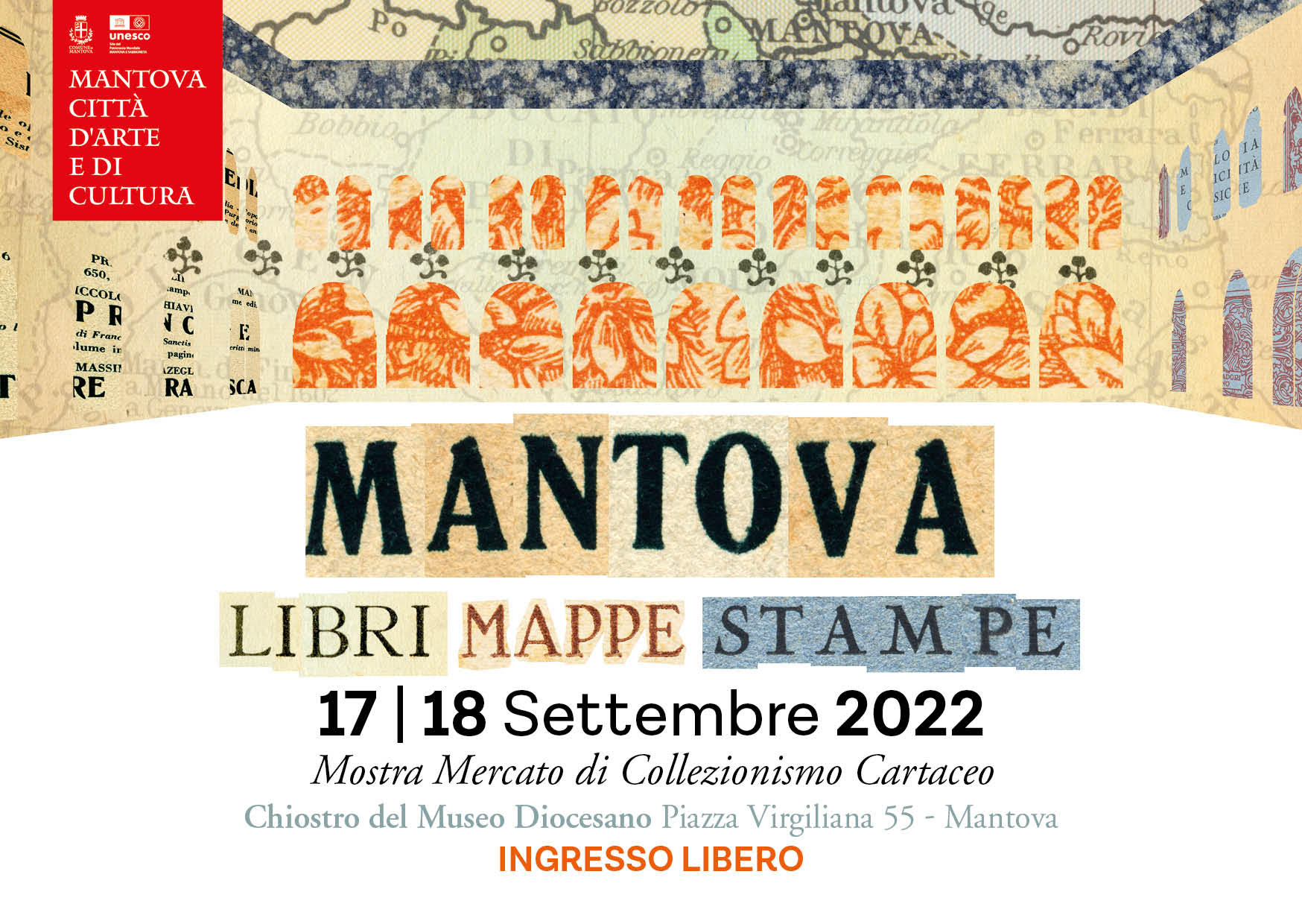 mostra di libri antichi e stampe a Mantova 17-18 settembre 2022