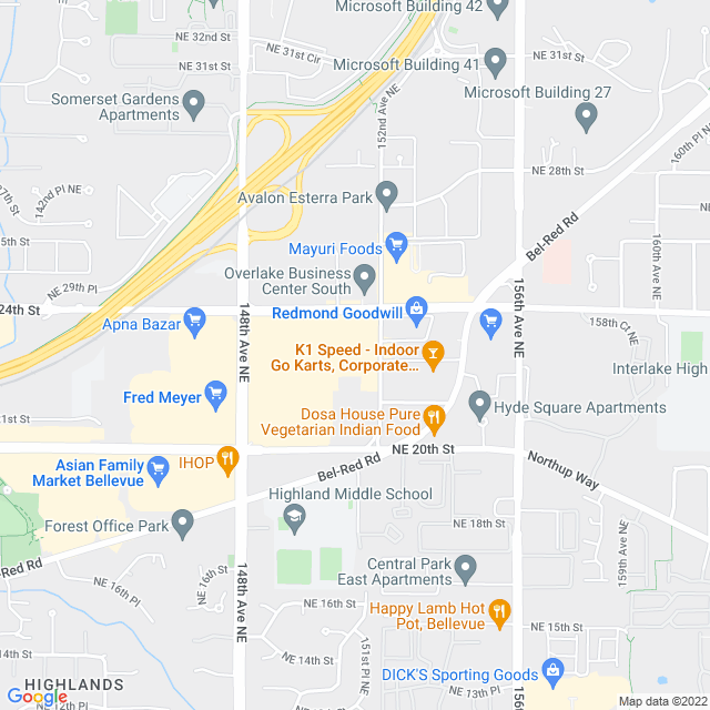 Map of business location