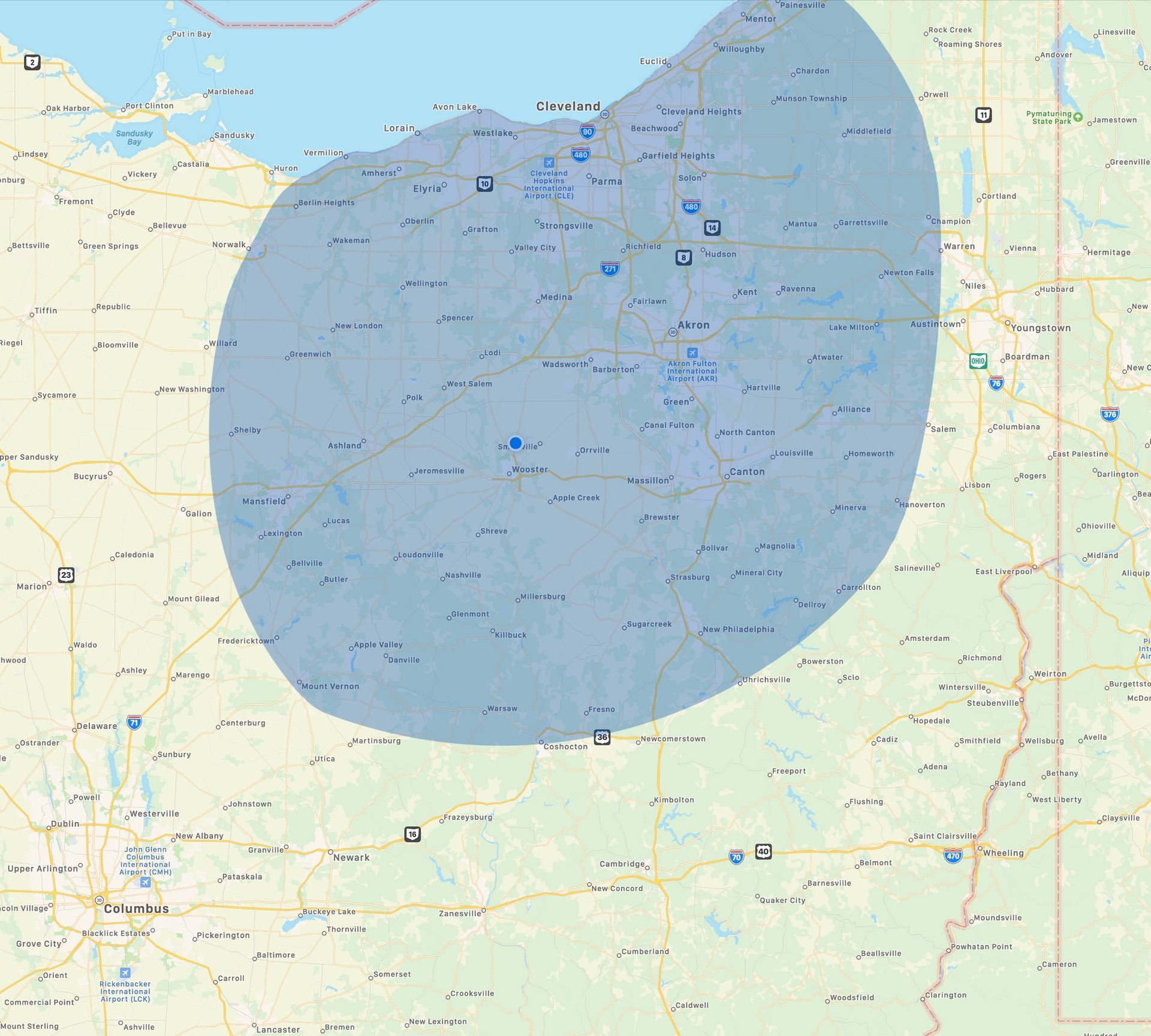 Home - service area coverage map image