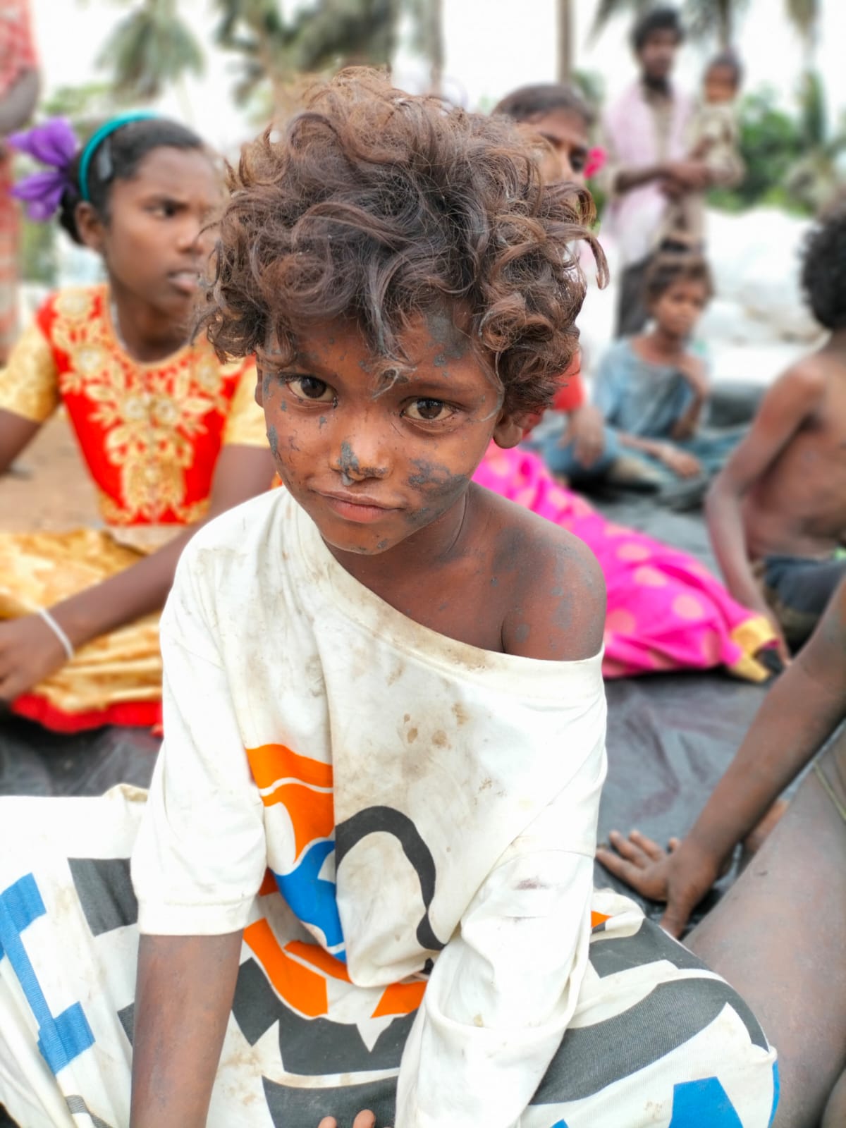 Kind van de vuilnisbelt in India