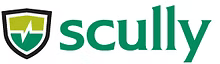 A logo featuring a shield icon with a green and light green split background and a white lightning bolt next to 