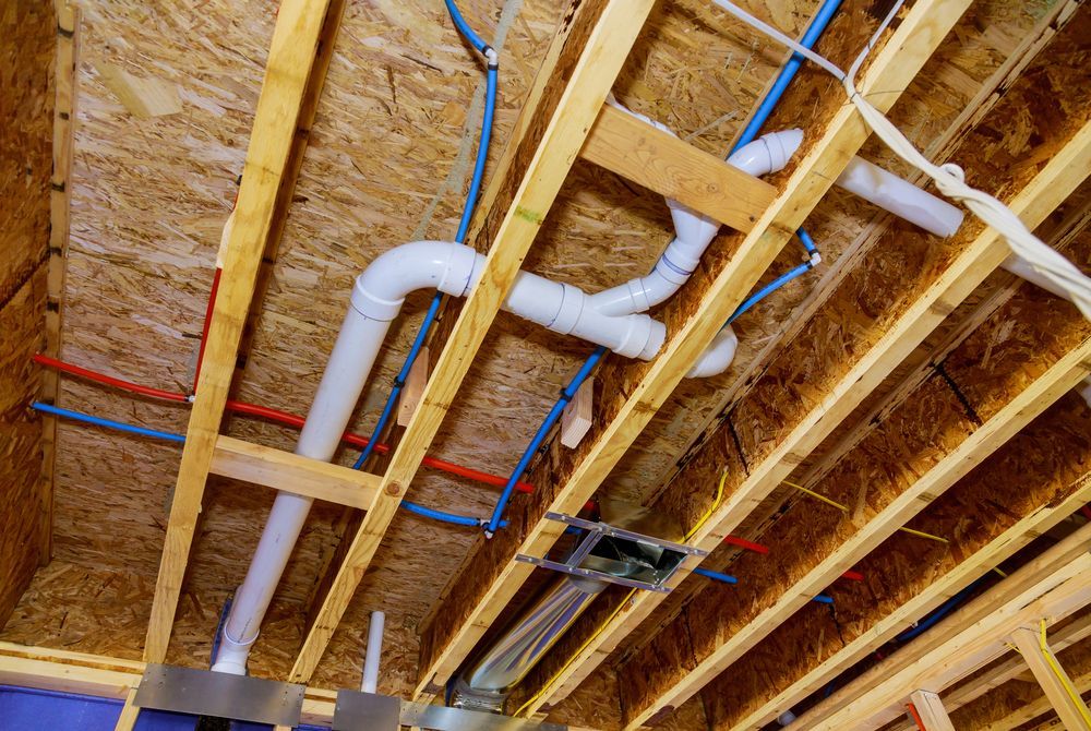 Exposed Ceiling Framing — One Flush Plumbing Service In Coomera, QLD