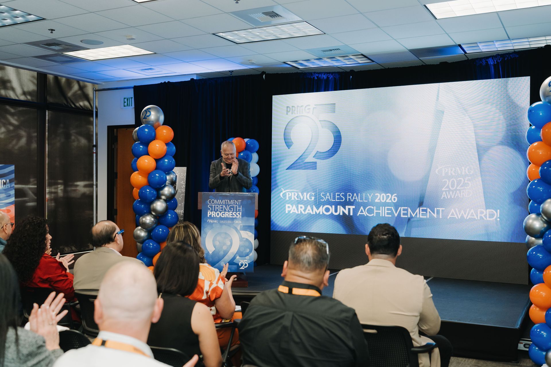 PRMG Sales Rally 2026 Paramount Achievement Award presentation