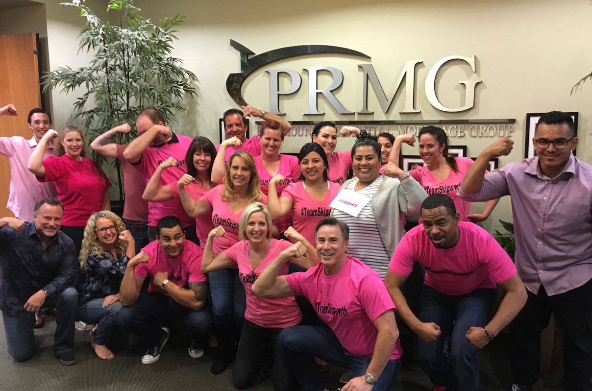 PRMG team members at a branch office celebration