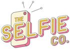 The logo for the selfie co. shows a cell phone with a tag on it.