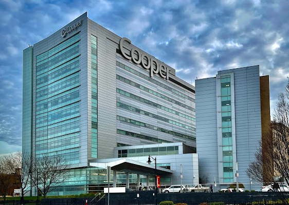 A large building with the word cooper on it