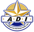 ADI Alternative Distributors, Inc. logo with a gold star over a blue and gold circular emblem