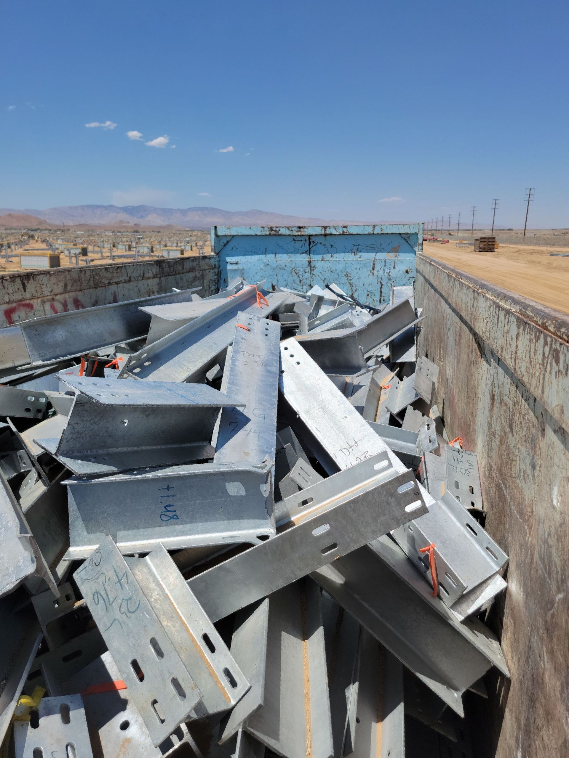 Blue Metal Dumpster - Lancaster, CA - Bernal Bros Dumpster Rental