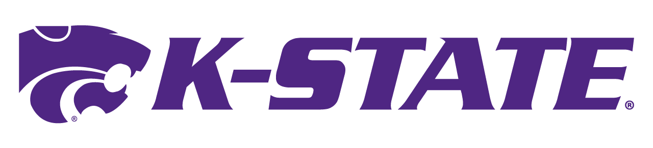 K-State logo with a purple wildcat head next to the purple text