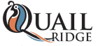 Logo: Quail bird icon with 
