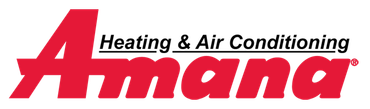 a logo for a company called amana heating and air conditioning