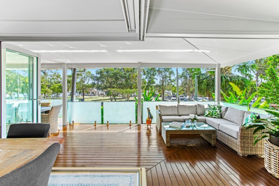 A Kitchen With a Stove Top Oven and a Sink โ Paul Cooper Homes In Noosa Heads, QLD