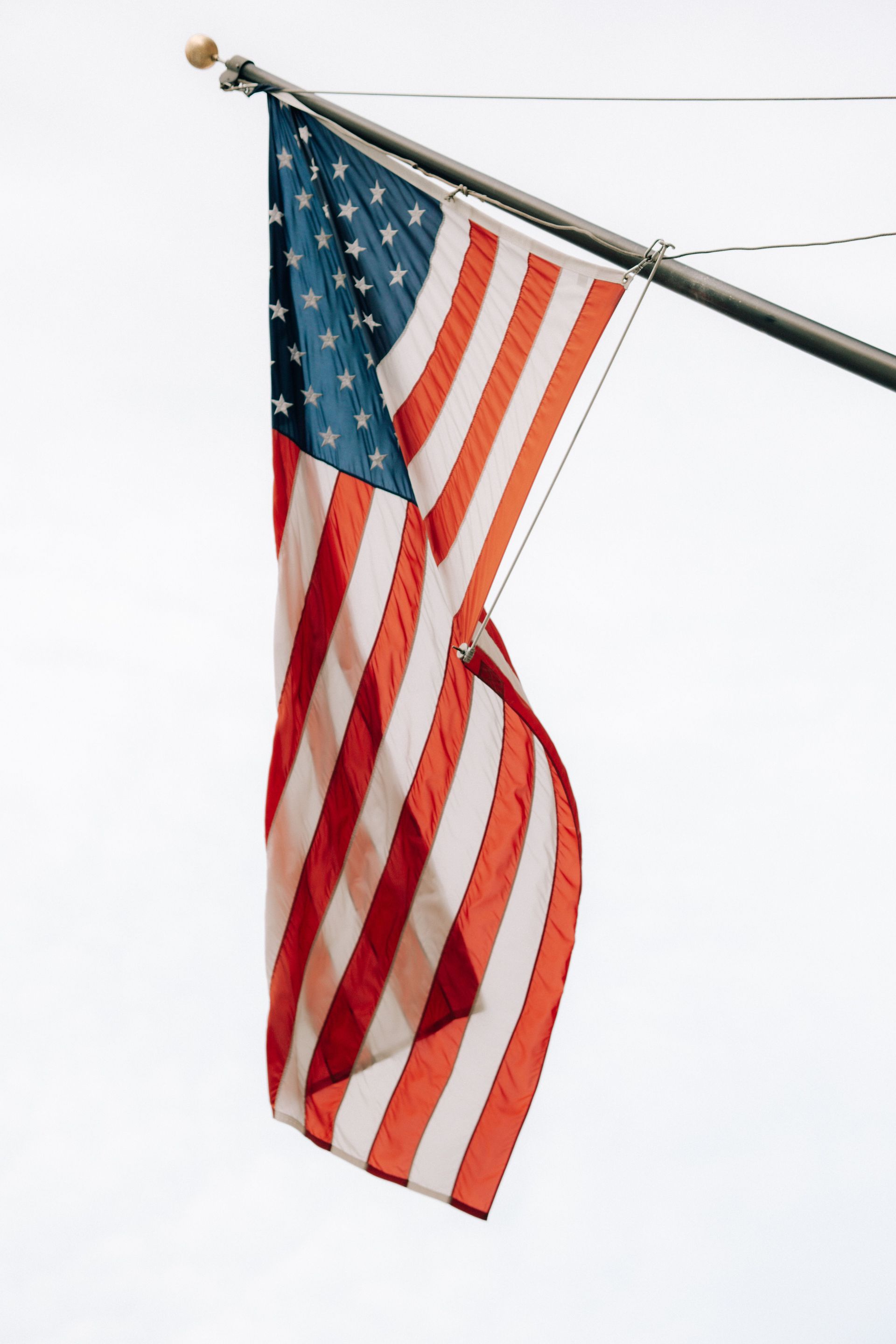 Flag retirement ceremony with honor guard and community members