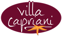 The logo for villa capriani has a starfish on it.