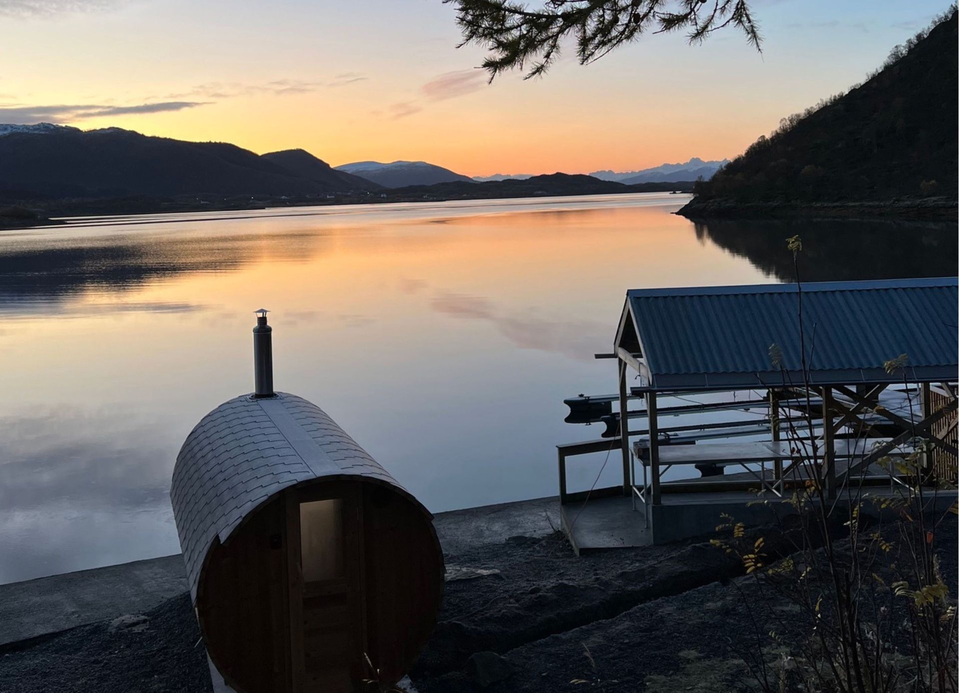 Sauna with a view