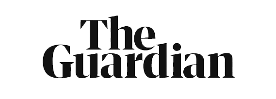 The Guardian logo. Black text on white background.