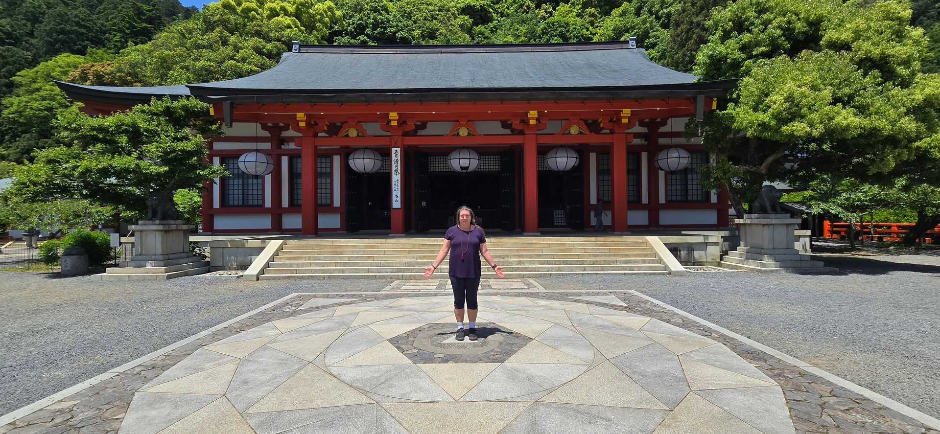 Reiiki Master visiting Kurama Dera, the birthplace of Reiki 