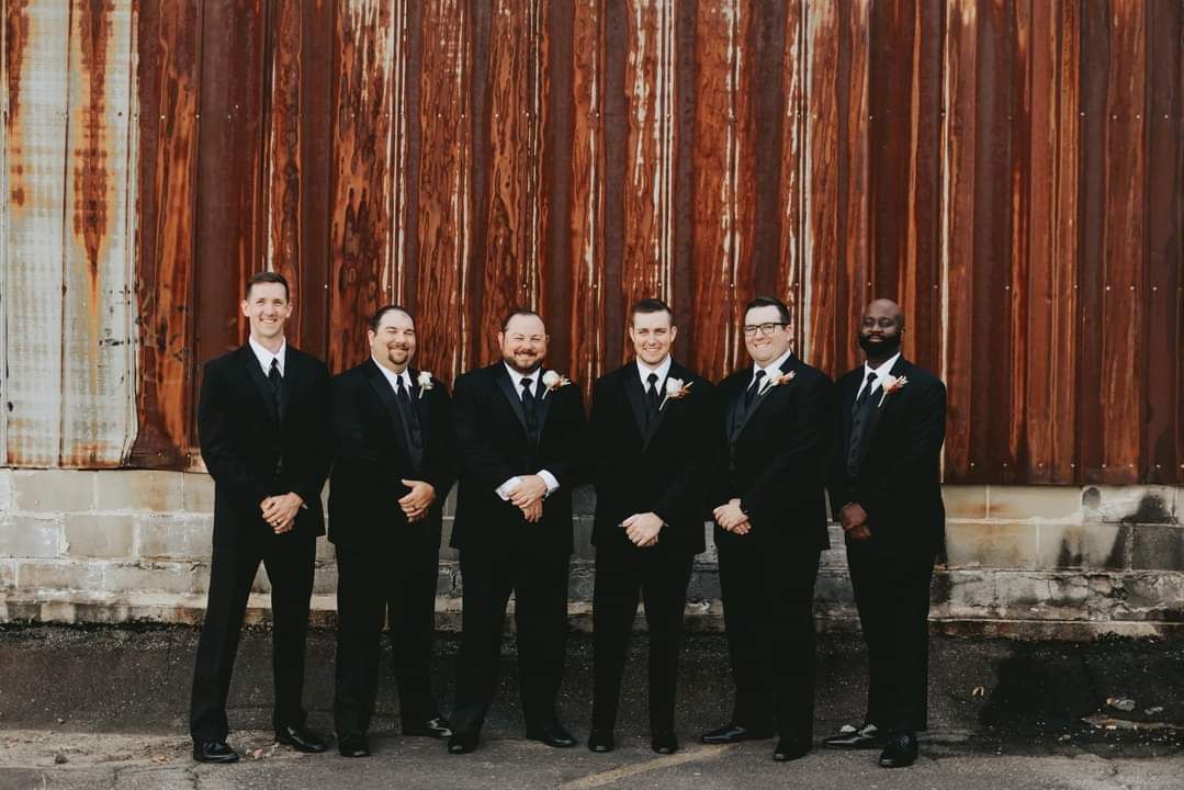 groom with groomsmen