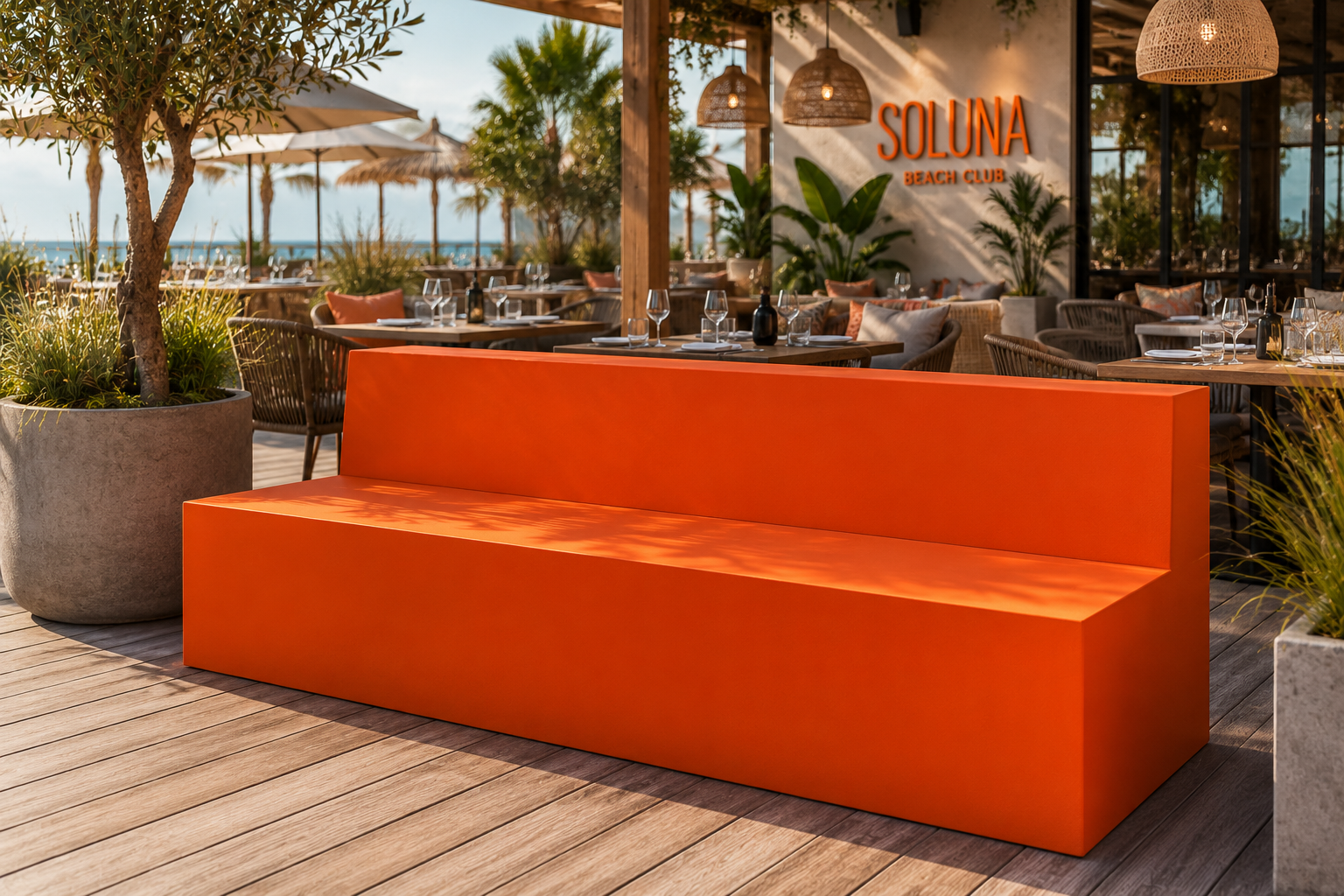 polyester zit en loungebank